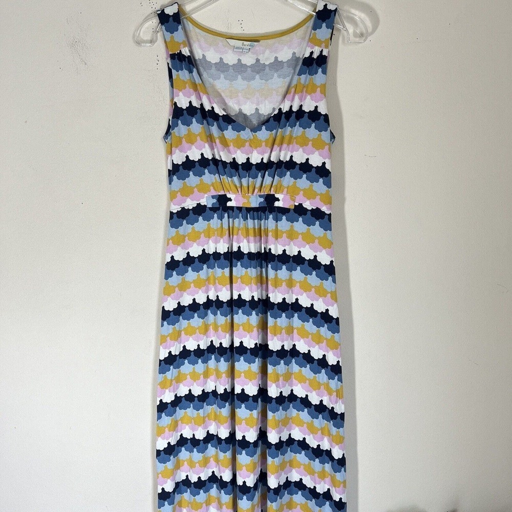 BODEN Jersey Knit Maxi Dress BOLD Prints SIZE US 6R UK 10 Stretch - Picture 3 of 7